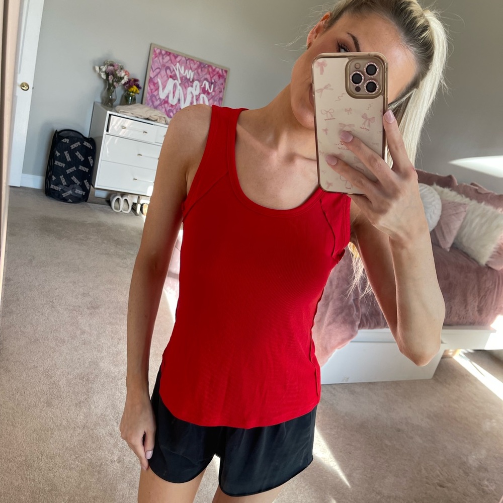 Red Women's Tank Top